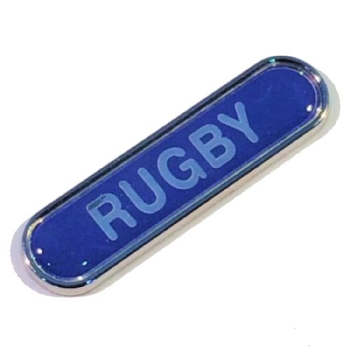 RUGBY bar badge